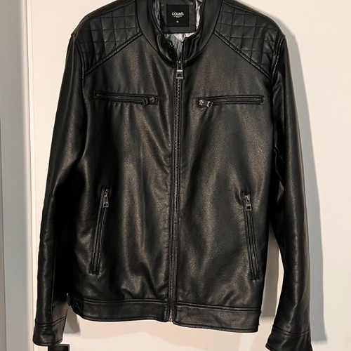 Colin's men's faux leather jacket size XL like new, black