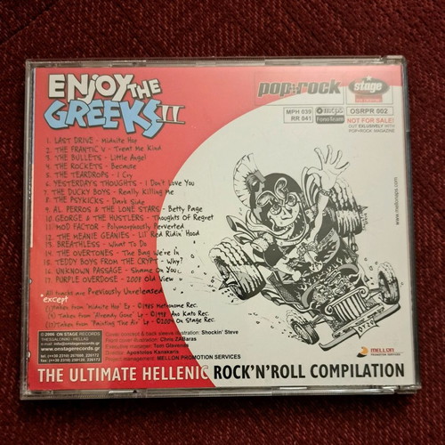 Enjoy The Greeks II CD used, Greek rock compilation