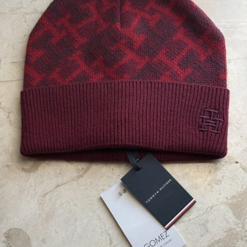 Tommy Hilfiger Monogram Beanie Red New One Size