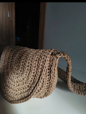 Handmade brown shoulder bag new