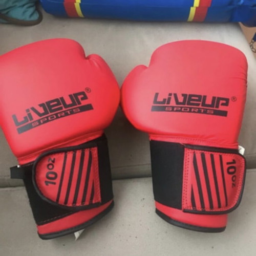 Boxing equipment set like new with gloves and punching bag