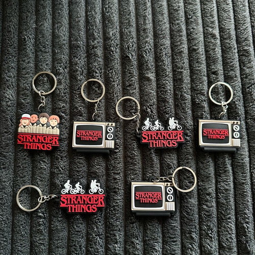 Keychains new, pack of 190, black and multicolored