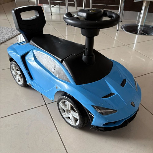 Bundle 3-in-1 Ride-On Motorcycle, Car and Inflatable Frog Toy used