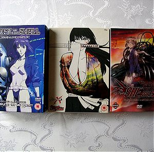 Anime DVD BOXES Ghost in the Shell season 1-Samurai x ova-SHE the ultimate weapon