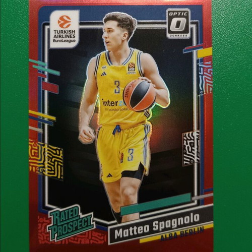 Spagnolo red holo optic rated prospect card like new
