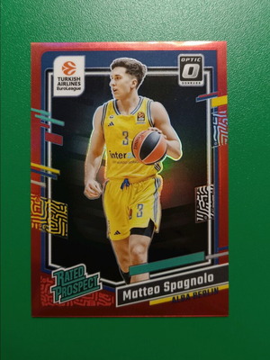 Spagnolo red holo optic rated prospect card like new