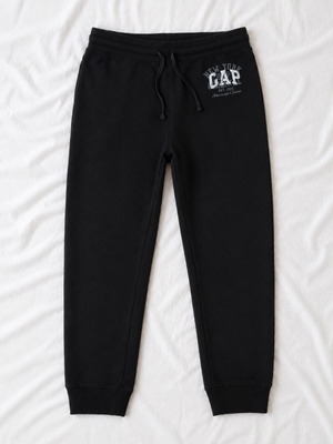 GAP New York logo joggers, size L, black