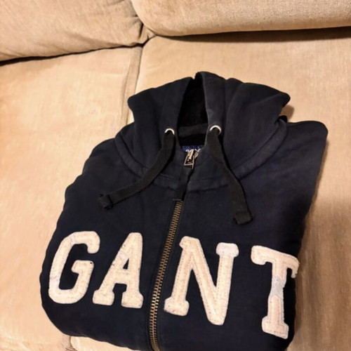 Gant jacket with fleece lining medium used, dark blue