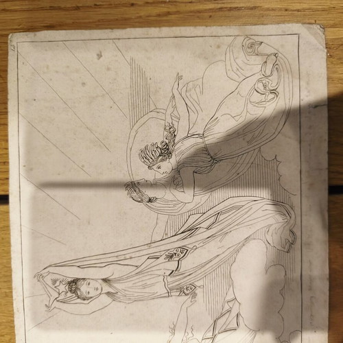 Engravings set used, 2 pieces