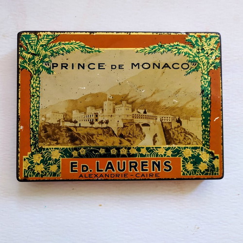 Prince de Monaco vintage metal cigarette box used
