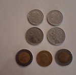 Lot of 7 Italian coins (Lire) – 50, 100, 200 & 500 Lire