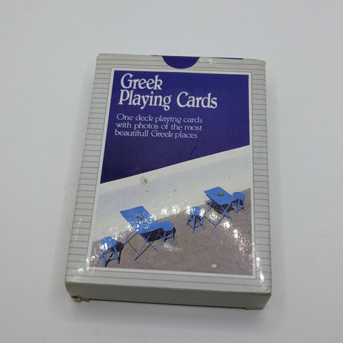Greek Playing Cards set, 54 cards with photos of Greece