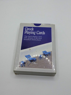 Συλλεκτική τράπουλα παιχνιδιών Greek Playing Cards, 54 φύλλων με φωτογραφίες από την Ελλάδα