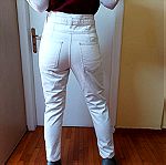  Λευκό τζιν παντελόνι