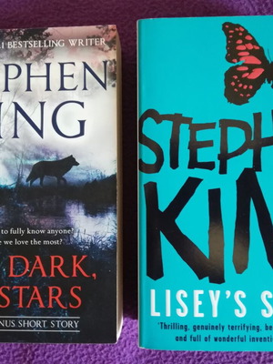 Stephen King paperback books used, Full Dark No Stars and Lisey's Story