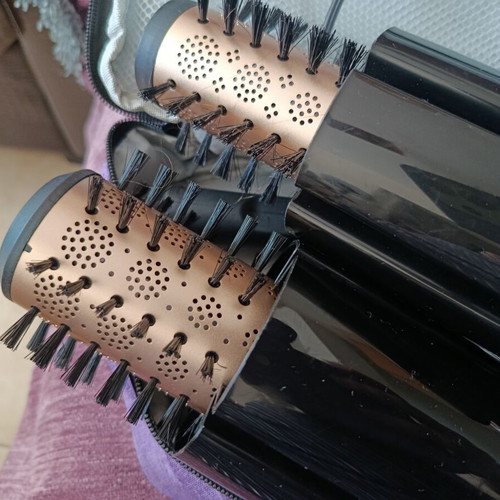 BaByliss Rotating Hair Brush Rose Gold like new