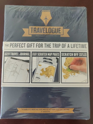 Travelogue Travel Journal new, scratch map pages