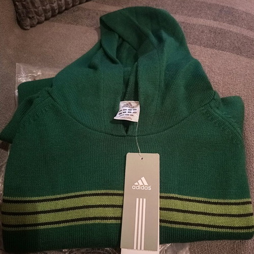 Adidas women's pullover with hood new green size M