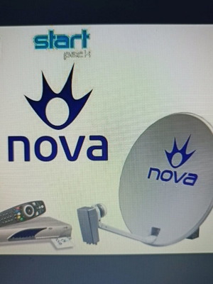 Nova satellite dish and decoder with remote used