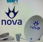 Nova satellite dish and decoder with remote used