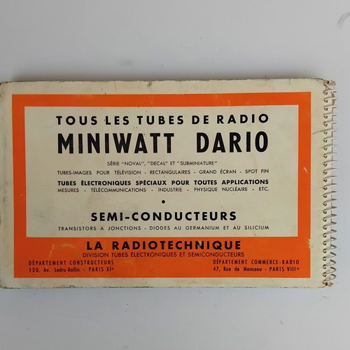 Radio Tubes book, vintage collectible