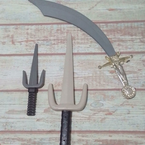 Set of 3 children's plastic swords like new