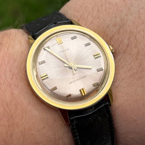 Timex Marlin Vintage watch used with rubber strap