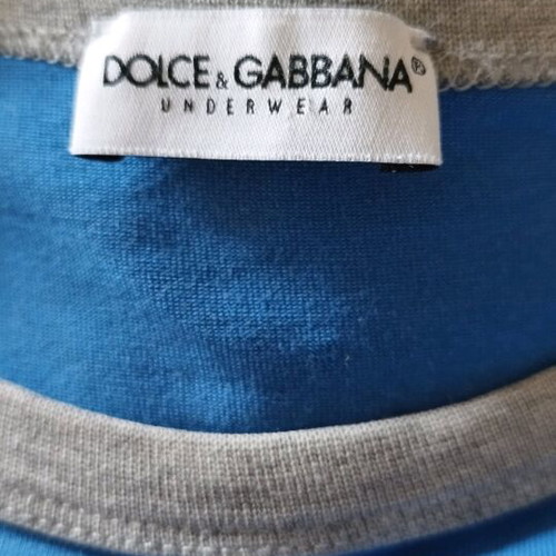 Dolce & Gabbana men's t-shirt used, size M, blue