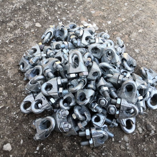 Wire rope clamps 10mm new set of 50 with M8 nuts