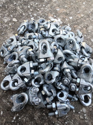Wire rope clamps 10mm new set of 50 with M8 nuts
