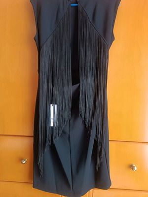 Anel black backless dress new, one size