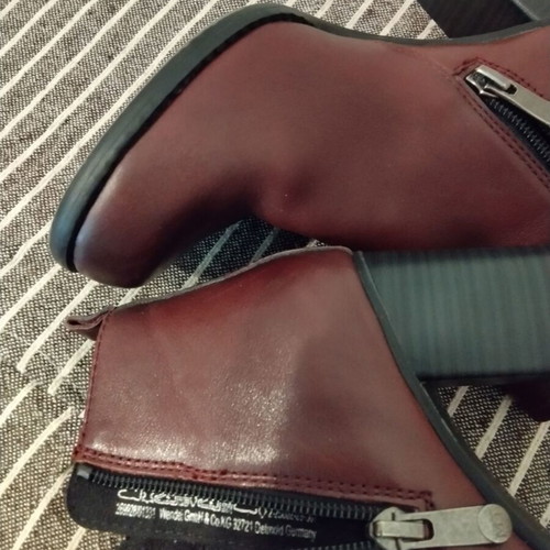 Marco Tozzi leather ankle boot brown size 36 like new