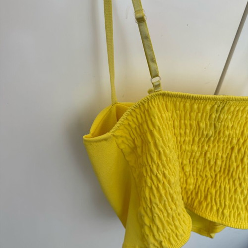 Yellow corset bustier like new, adjustable straps, size S