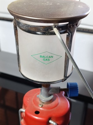 Φορητή λάμπα υγραερίου Balcan Gas μεταχειρισμένη για κάμπινγκ