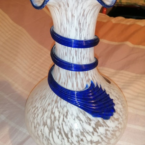 Vase Arte Murano Kristall Mery handmade, like new