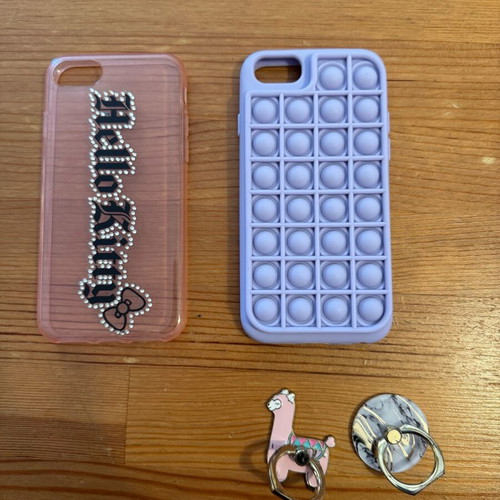 iPhone phone cases and rings used, set of 4 pieces