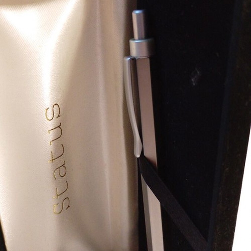Vintage Status Silver Pen in Pencil Shape like New