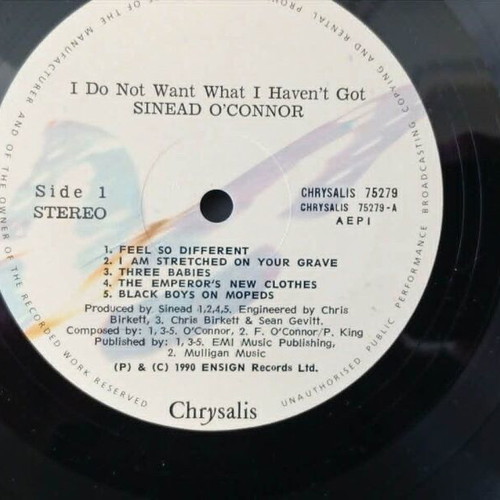 I Do Not Want What I Haven't Got LP used, Irish rock folk
