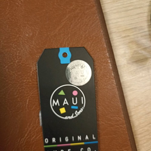 Maui & Sons fleece jacket new, size M, black and white