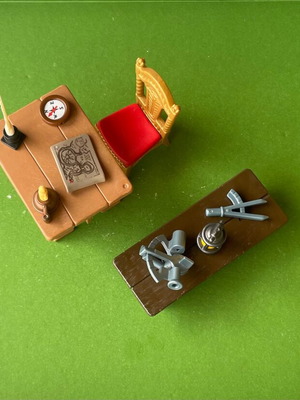 Playmobil captain's desk set like new