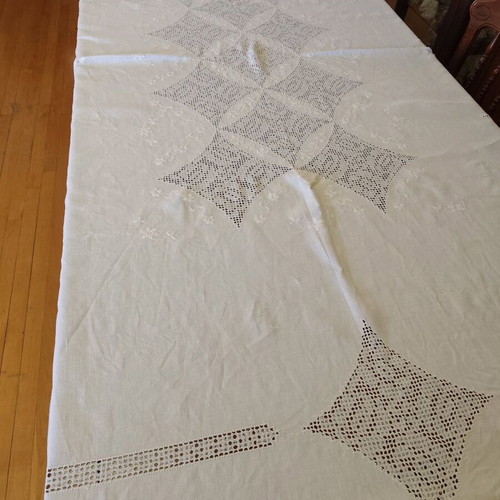 Linen tablecloth like new 165x240