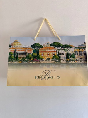 Bellagio Las Vegas Casino συλλεκτική χάρτινη τσάντα small premium