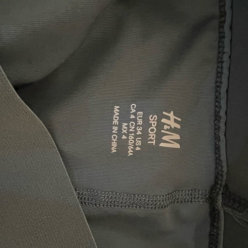 H&M athletic shorts used, gray, size XS 34
