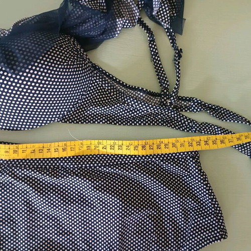 Sogno D'oro Italian swimsuit used, pin-up design with ruffles