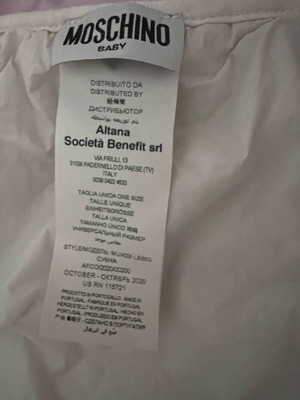 Moschino baby changing mat like new