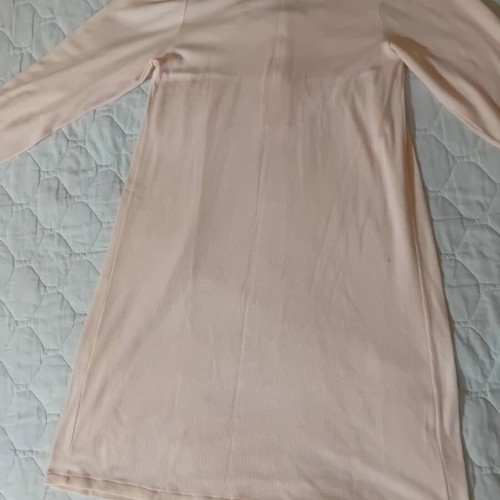Nightgown Zeanette used, pink beige salmon with white lace