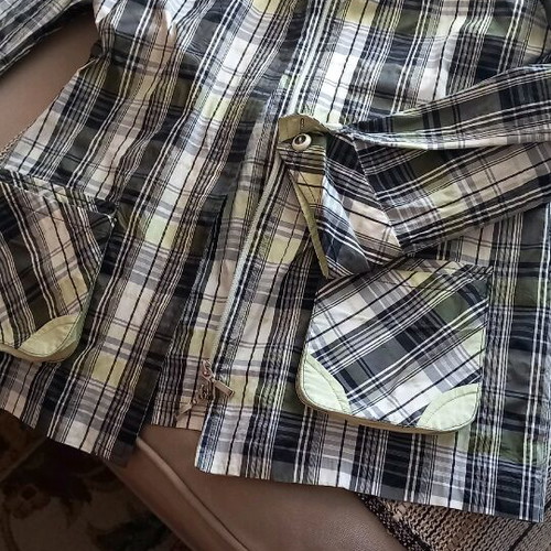 Lightweight checked jacket medium by Galatis