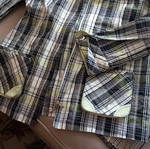 Lightweight checked jacket medium by Galatis