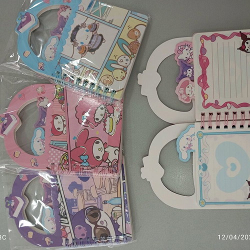 Sanrio mini notebooks new, set of 4 pieces