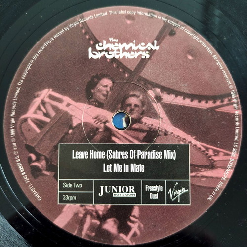 The Chemical Brothers Leave Home 12″ Vinyl Maxi Single used, original UK 1995
